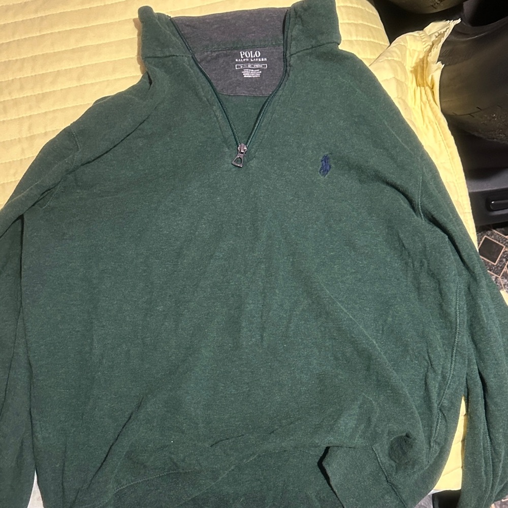 Polo by Ralph Lauren Forest Green Zip-Up Sweater